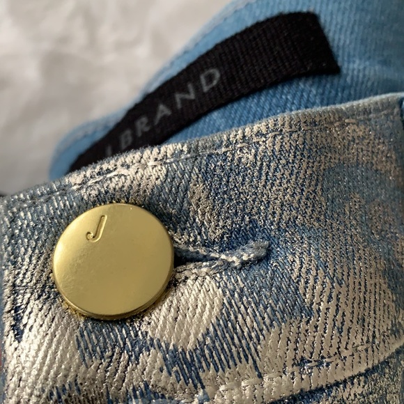 🌟NWT J BRAND MARIA JEANS IN BAROQUE FOIL - Picture 13 of 15